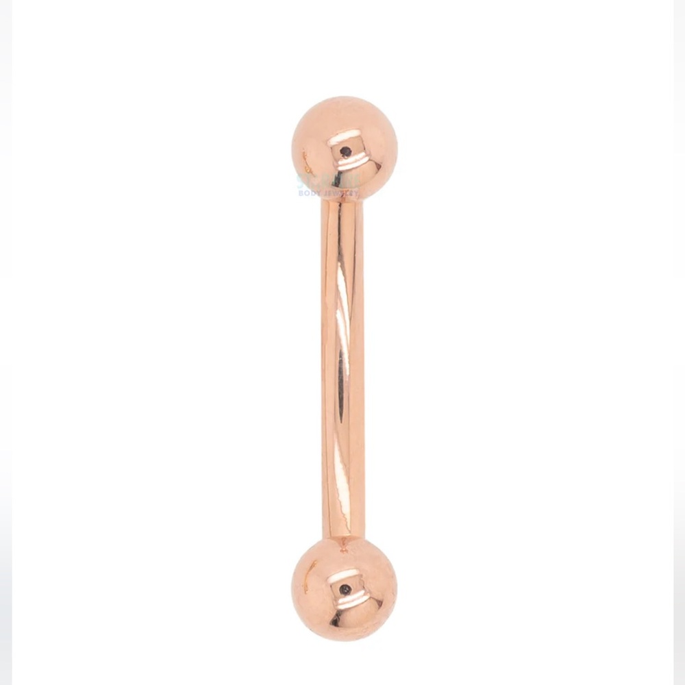 BVLA Rose Gold Threadless Curved Barbell